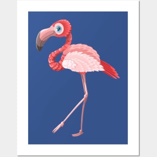 Pink Flamingo Artwork Posters and Art